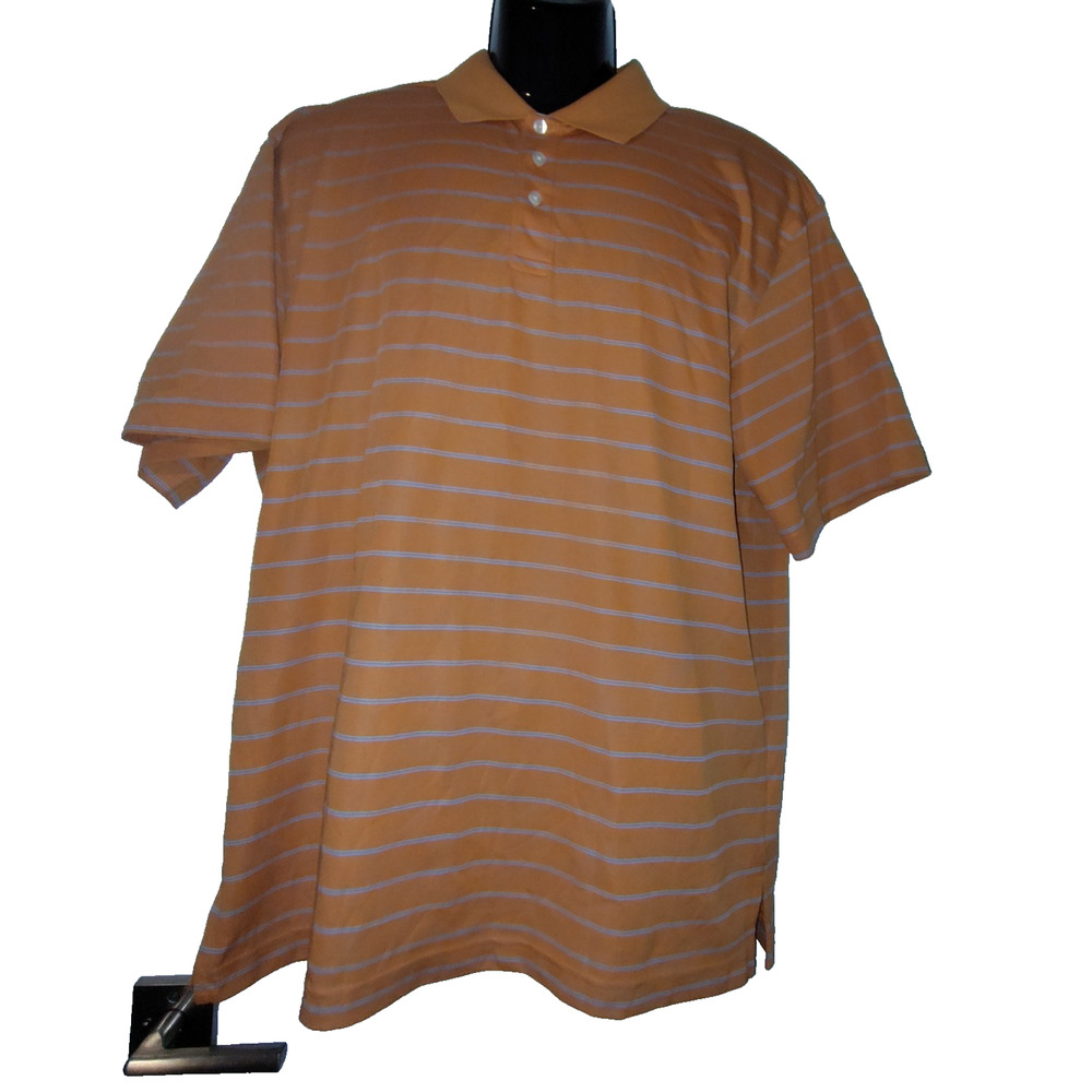 Pronto Uomo Sport Men’s Orange Polo Shirt Size XL BG16